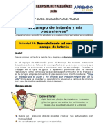 Semana 7 Mi Campo de Interes y Mis Vocaciones Ept 1° y 2° PDF