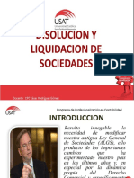 DISOLUCION Y LIQUIDACION DE SOCIEDADES