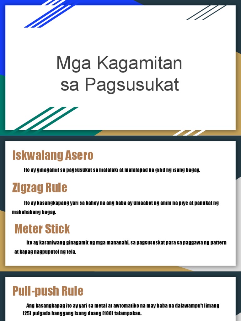 Mga Kagamitan Sa Pagsusukat PDF | PDF