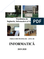 Fisele - Disciplinelor 2019 2020 Anul3 PDF