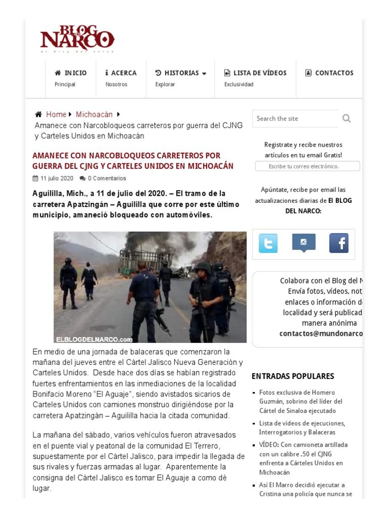 Amanece Con Narcobloqueos Carreteros Por Guerra Del CJNG y Carteles ...