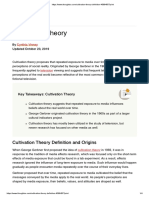 Cultivation Theory Definition and Origins