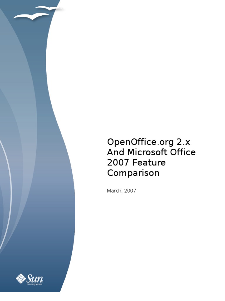 And Microsoft Office 2007 Feature Comparison: March, 2007 | PDF