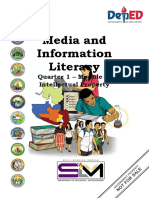 Media and Information Literacy: Quarter 1 - Module 8: Intellectual Property