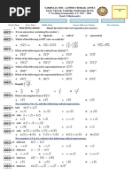 Grade 9 Math Exam 3rd