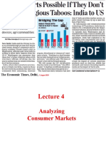 Lecture 4 Analyzing Consumer Markets