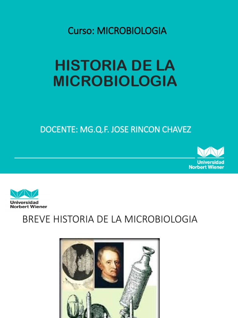 Historia de la Microbiología: Evolución y Avances | PDF | Microbiología ...