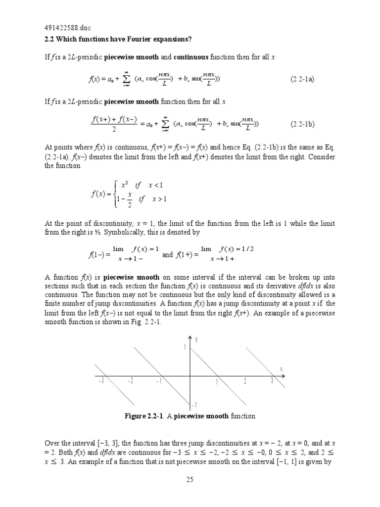 Fourier Series in Engineering Mathematics | PDF | Sine | Trigonometric ...