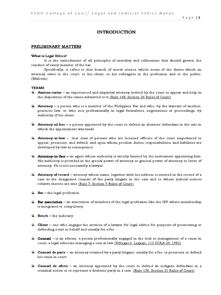 Legal Ethics Reviewer PDF Lawyer Prosecutor