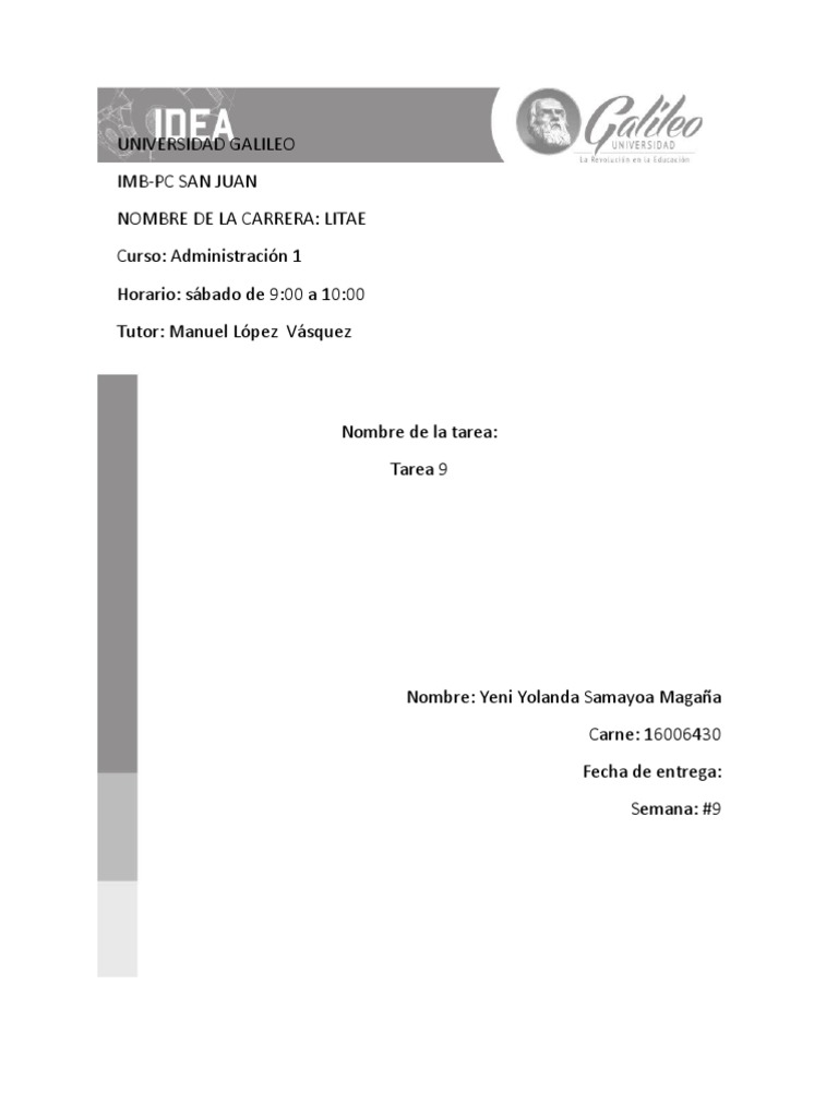 Tarea 9 | PDF | Crecimiento personal y profesional