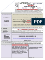 Detailed Lesson Plan in Math 10 (The Percentiles For Ungrouped Data)