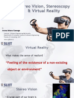 Stereo Vision, Stereoscopy & Virtual Reality