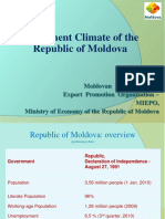 Investment Climate of The Republic of Moldova