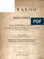 Katalog der Bibliothek des Herrn Ritter von Emich Gustav ... in Budapest