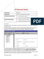PDF B S: Ookmark Ample