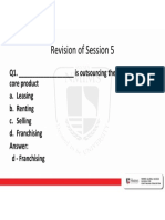 Revision of Session 5