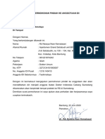 Surat Permohonan Pindah Ke Anggotaan Idi PDF