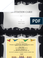 Invitation Card: by Komariah, S. Pd. SMPN 2 Cimahi