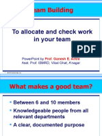 Team Building: To Allocate and Check Work in Your Team