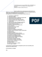 Carta - Solicitud de Documentacion para Auditoria