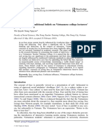 The Influence of Traditional Beliefs On Vietnamese College Lecturers' Perceptions of Face