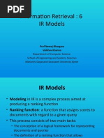 Information Retrieval 6 IR Models