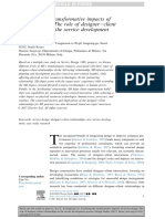 Exploring The Transformative Impacts of Service Design: The Role of Designer Eclient Relationships in The Service Development Process