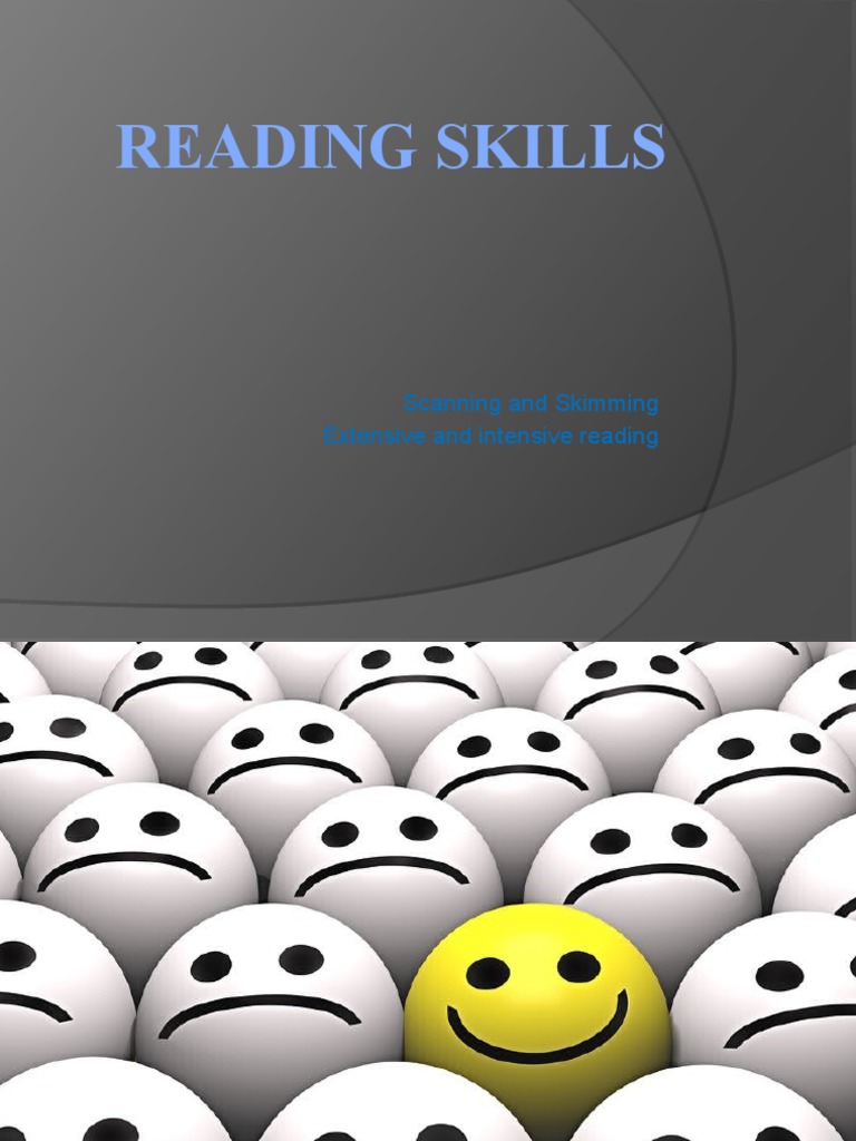 Reading Skills Scanning And Skimming Extensive And Intensive Reading Pdf