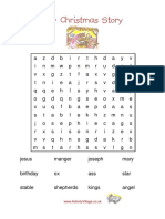 The Christmas Story Word Search PDF