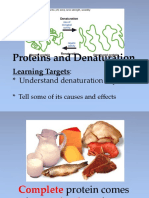 Proteins and Denaturation POWER POINT