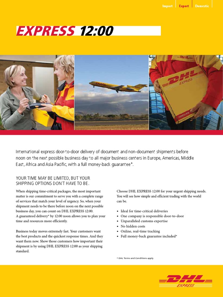 DHL Terms and Conditions Apply | PDF | Service Industries | Business