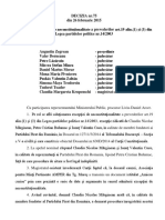 Dec 75 Admitere Legea Partidelor Politice PDF