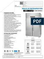 Reach-In Refrigerators: Standard Features