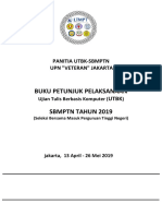 Petunjuk Pelaksanaan UTBK UPNVJ 2019 PDF