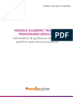 Moodle Academic Year-End Procedures (Edulink)