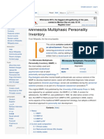 Minnesota Multiphasic Personality Inventory