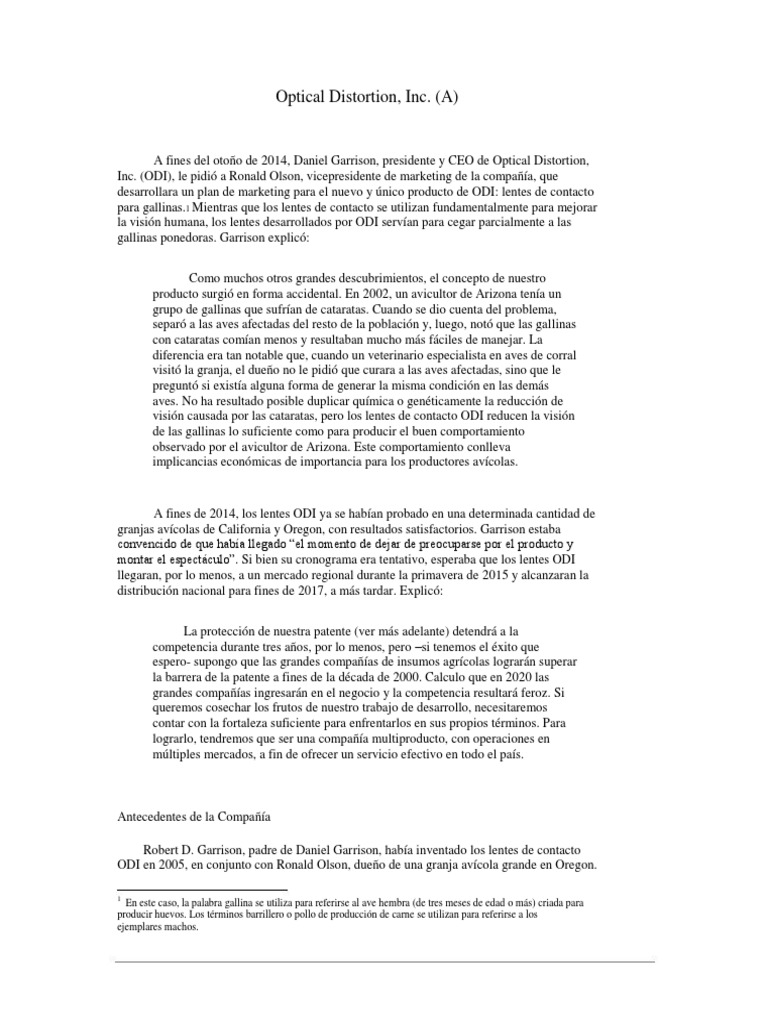Optical Distortion, Inc. busca expandir el mercado de sus lentes de