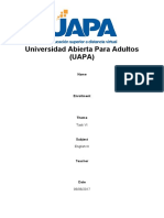 Universidad Abierta para Adultos (UAPA) : Task VI