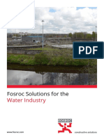Fosroc Solutions For The: Water Industry