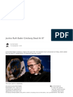 Justice Ruth Bader Ginsburg Dead At 87 _ Zero Hedge