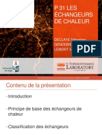 P 31 LES ÉCHANGEURS DE CHALEUR. DECLAYE Sébastien GENDEBIEN Samuel LEMORT Vincent.pdf