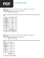 Spreadsheets-An Introduction: Excel Functions (Cont.)