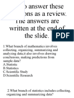 Try To Answer These Questions As A Review. The Answers Are Written at The End of The Slide