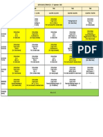 Class Schedule For Next Week (Batch 2019-21)