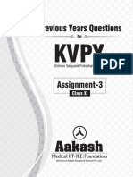 KVPY Assignment Biology Questions