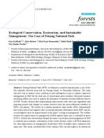 Forests: Ecological Conservation, Ecotourism, and Sustainable Management: The Case of Penang National Park