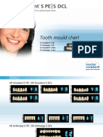SR Vivodent S Pe - S DCL: Tooth Mould Chart