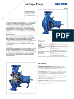 BG Degassing Centrifugal Pump: Applications 50 HZ