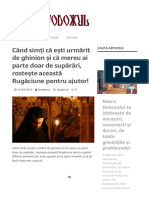 Când Simți Că Ești Urmărit de Ghinion Și Că Mereu Ai Parte Doar de Supărări, Rostește Această Rugăciune Pentru Ajutor! - Ortodoxul