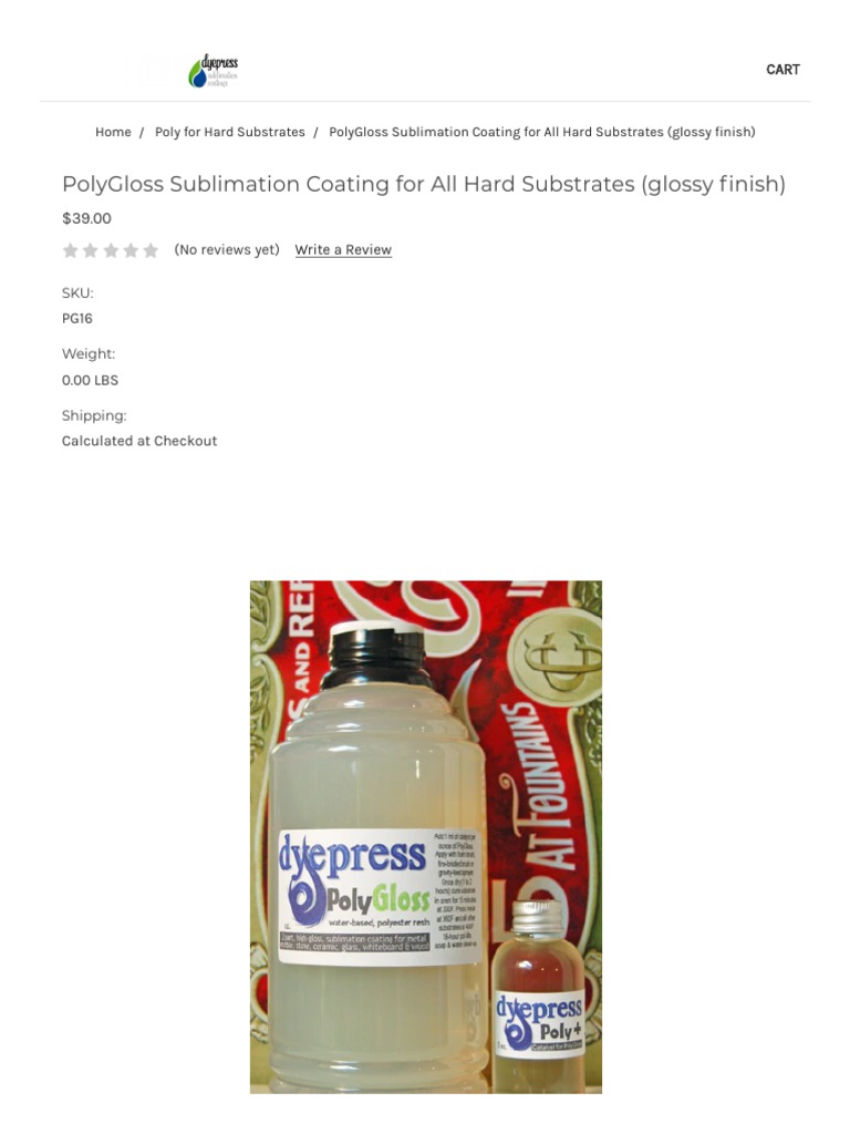 Sublimation concentrate for cotton & wood 32 oz makes 1 gallon spray
